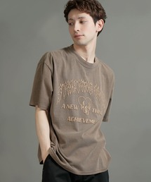 【Starting Over/スターティングオーバー】rusty logo hard wash T-shirt/ラスティーロゴ ハードウオッシュ 半袖Tシャツ ワンポイント ブランドロゴ バックプリント
