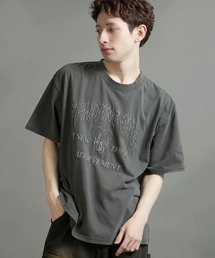 【Starting Over/スターティングオーバー】rusty logo hard wash T-shirt/ラスティーロゴ ハードウオッシュ 半袖Tシャツ ワンポイント ブランドロゴ バックプリント