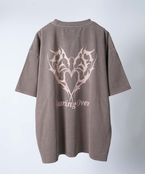 Starting Over（スターティングオーバー）の「【Starting Over/スターティングオーバー】rusty logo hard wash T-shirt/ラスティーロゴ ハードウオッシュ 半袖Tシャツ　ワンポイント ブランドロゴ バックプリント（Tシャツ/カットソー・メンズ・ブラウン/ホワイト/ホワイト系その他/ブラック系その他4/ブラック/ブラウン系その他/ブラック系その他2/サックスブルー/ブルー系その他/ブラック系その他/ブラック系その他3/ホワイト系その他2・M/L）」の20枚目の写真