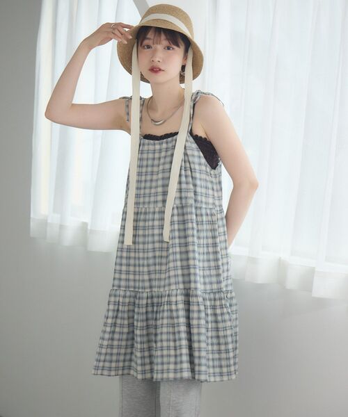 RETRO GIRL(レトロガール)の「アソートレイヤードOP(ワンピース・レディース・ブラウン系その他/ブルー系その他2/オフホワイト/ブラウン系その他2・FREE)」の14枚目の写真