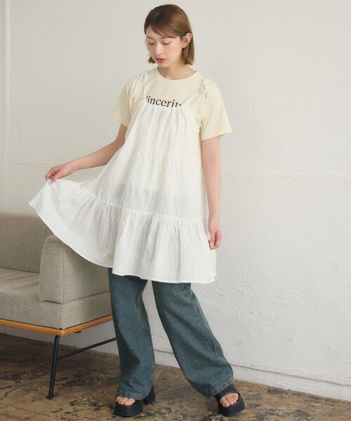 RETRO GIRL(レトロガール)の「アソートレイヤードOP(ワンピース・レディース・ブラウン系その他/ブルー系その他2/オフホワイト/ブラウン系その他2・FREE)」の19枚目の写真