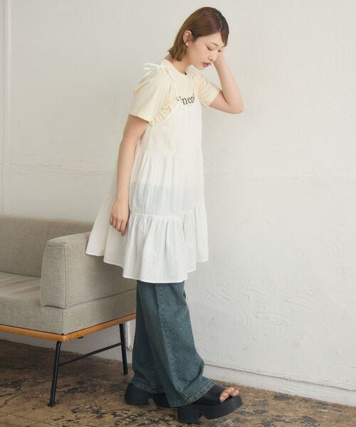 RETRO GIRL(レトロガール)の「アソートレイヤードOP(ワンピース・レディース・ブラウン系その他/ブルー系その他2/オフホワイト/ブラウン系その他2・FREE)」の20枚目の写真