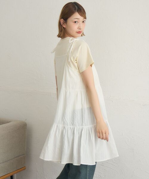 美品　日本製　昭和レトロ　ボレロワンピース ♢レースボレロ×小花柄キャミソールワンピースset♢trnd644 | Re:tro