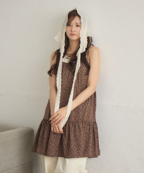 RETRO GIRL(レトロガール)の「アソートレイヤードOP(ワンピース・レディース・ブラウン系その他/ブルー系その他2/オフホワイト/ブラウン系その他2・FREE)」の5枚目の写真