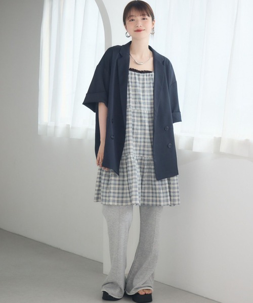 RETRO GIRL(レトロガール)の「アソートレイヤードOP(ワンピース・レディース・ブラウン系その他/ブルー系その他2/オフホワイト/ブラウン系その他2・FREE)」の9枚目の写真