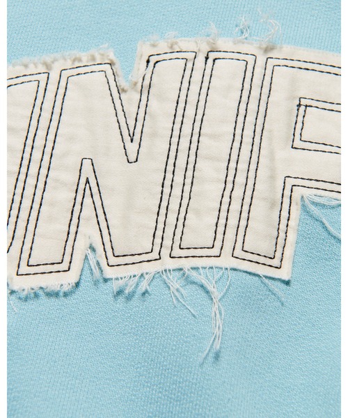 uniform experiment（ユニフォームエクスペリメント）の「CUT-OUT LOGO SWEAT HOODIE（パーカー・メンズ・ブラック/ブラウン/ライトブルー・3/2/1/4）」の11枚目の写真