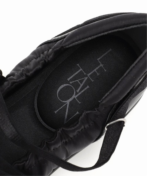 LE TALON（ルタロン）の「《追加2》Lエラスティックスニーカー（スニーカー・レディース・アイボリー/ブラック×ブラック・22cm/22.5cm/23cm/23.5cm/24cm/24.5cm/25cm）」の6枚目の写真