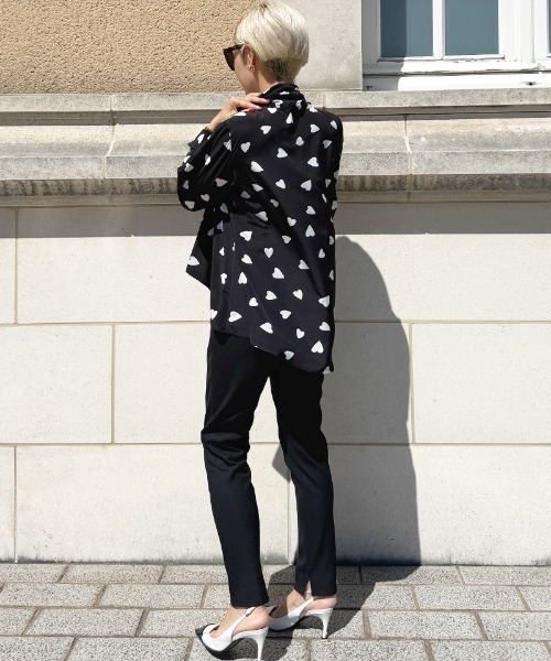 セール】日本製ハートボータイブラウス（Tシャツ/カットソー）｜JENNE