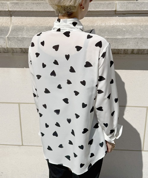 セール】日本製ハートボータイブラウス（Tシャツ/カットソー）｜JENNE