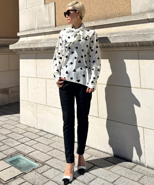 セール】日本製ハートボータイブラウス（Tシャツ/カットソー）｜JENNE