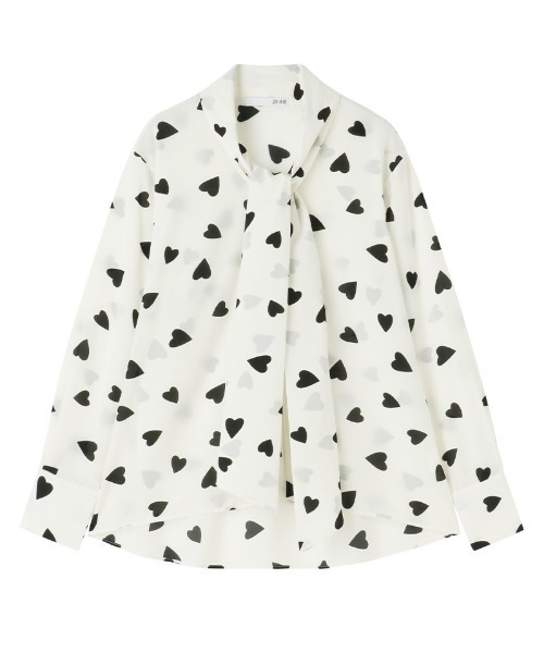 新品未使用タグ付き♡新作！JENNE 日本製ハートボータイブラウス ジェンヌ セール】日本製ハートボータイブラウス（Tシャツ/カットソー）｜JENNE