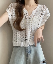 メゾンドドルチェ　クロシェトップス　新品 クロシェ編みビスチェ×Tシャツセット レディース : ZOZOTOWN