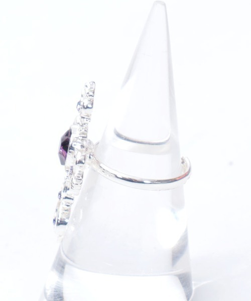 axes femme POETIQUE(アクシーズファムポエティック)の「カラージュエルクロスリング(リング・レディース・レッド/グリーン/ピンク/パープル/ブルー/クリア/ブラック・FREE)」の17枚目の写真