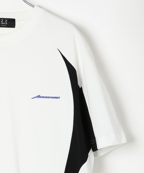 3.3 Field Trip （3.3フィールドトリップ）の「3.3 Field Trip／切り替えスポーツT（Tシャツ/カットソー・メンズ・ホワイト/ブラック・MEDIUM/LARGE）」の19枚目の写真