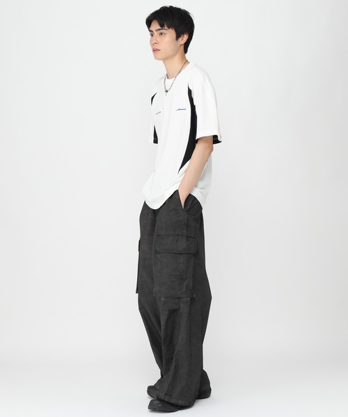 3.3 Field Trip （3.3フィールドトリップ）の「3.3 Field Trip／切り替えスポーツT（Tシャツ/カットソー・メンズ・ホワイト/ブラック・MEDIUM/LARGE）」の9枚目の写真