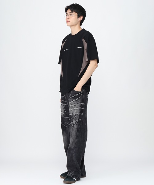 3.3 Field Trip （3.3フィールドトリップ）の「3.3 Field Trip／切り替えスポーツT（Tシャツ/カットソー・メンズ・ホワイト/ブラック・MEDIUM/LARGE）」の4枚目の写真