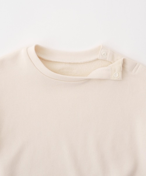 PUPPAPUPO（プッパプーポ）の「袖シアーボリューム スウェット トレーナー（スウェット・キッズ・ピンク/ブルー/アイボリー・80/90/100/110/120/130）」の5枚目の写真