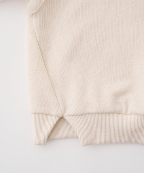 PUPPAPUPO（プッパプーポ）の「袖シアーボリューム スウェット トレーナー（スウェット・キッズ・ピンク/ブルー/アイボリー・80/90/100/110/120/130）」の7枚目の写真