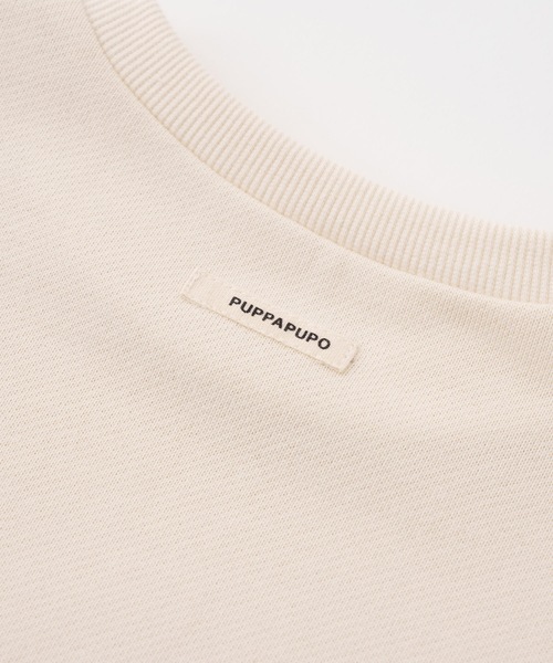 PUPPAPUPO（プッパプーポ）の「袖シアーボリューム スウェット トレーナー（スウェット・キッズ・ピンク/ブルー/アイボリー・80/90/100/110/120/130）」の9枚目の写真