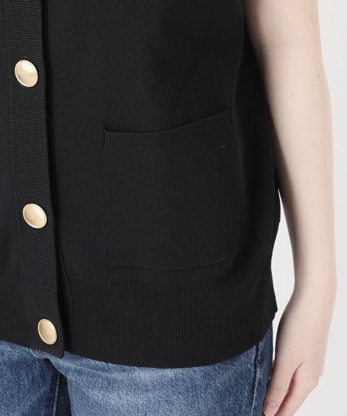 ＊ spick and span ＊　ウォッシャブルVネックニットベスト　未使用 WEB限定追加3予約》ウォッシャブルVネックニットベスト（ベスト