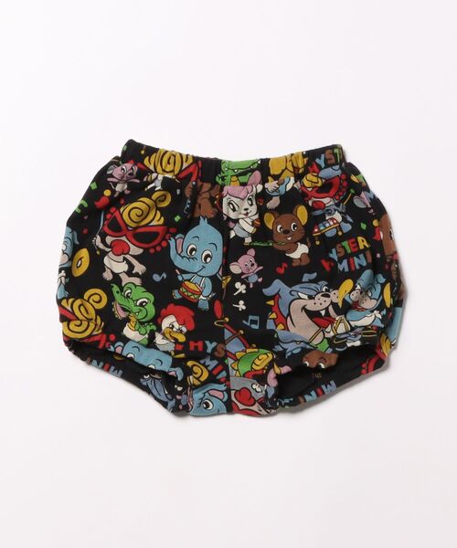 HYSTERIC MINI(ヒステリックミニ)の「HYS-MINI BAND CLUB総柄 ブルマ(その他パンツ・キッズ・ホワイト系その他/ブラック系その他/イエロー系その他・FREE)」の2枚目の写真
