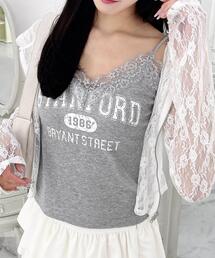 INGNI | レース付ロゴリブキャミ(Tシャツ/カットソー)