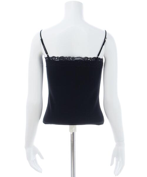 INGNI(イング)の「レース付ロゴリブキャミ(Tシャツ/カットソー・レディース・レオパード/オフホワイト/グレー/ブラック・M)」の6枚目の写真