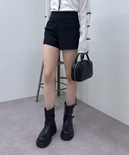 mline（エムライン）の「[mline]リボンショートパンツ（その他パンツ・レディース・ブラック/ベージュ・1/2）」の8枚目の写真