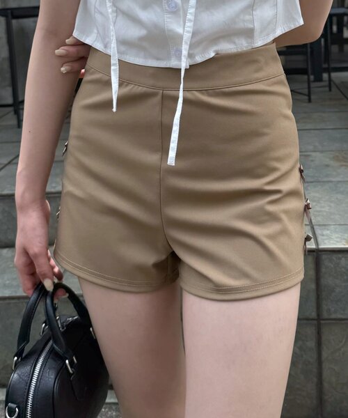 mline（エムライン）の「[mline]リボンショートパンツ（その他パンツ・レディース・ブラック/ベージュ・1/2）」の19枚目の写真