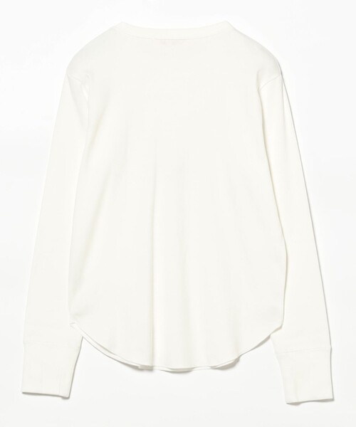 B:MING by BEAMS（ビーミングバイビームス）の「SIMPLE YET オリジナル コットン ロング スリーブ（Tシャツ/カットソー・レディース・オフホワイト/ブラック・ONE SIZE）」の9枚目の写真