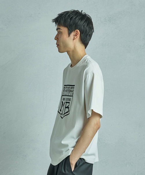 MEN'S BIGI(メンズビギ)の「【50th Anniv . 菊池武夫】LOGO T SHIRTS(Tシャツ/カットソー・メンズ・ホワイト/ブラック・03/01/02)」の16枚目の写真