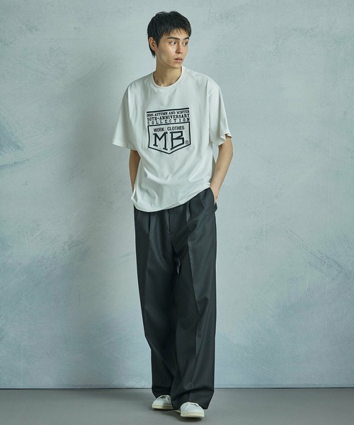 MEN'S BIGI(メンズビギ)の「【50th Anniv . 菊池武夫】LOGO T SHIRTS(Tシャツ/カットソー・メンズ・ホワイト/ブラック・03/01/02)」の14枚目の写真