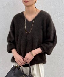 LOUNGEDRESS | FURカシミヤVニット(ニット/セーター)