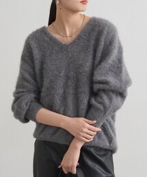 LOUNGEDRESS | FURカシミヤVニット(ニット/セーター)