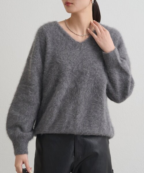 LOUNGEDRESS FURカシミヤVニット FURカシミヤVニット（ニット/セーター）｜LOUNGEDRESS（ラウンジ