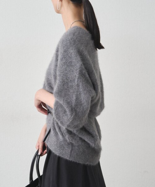 FURカシミヤVニット（ニット/セーター）｜LOUNGEDRESS（ラウンジ