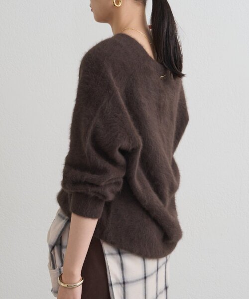 FURカシミヤVニット（ニット/セーター）｜LOUNGEDRESS（ラウンジ