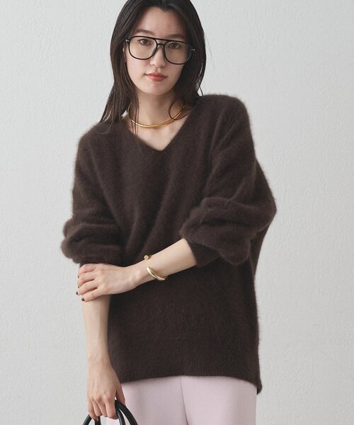 FURカシミヤVニット（ニット/セーター）｜LOUNGEDRESS（ラウンジドレス