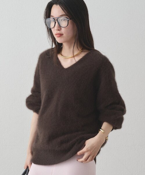 FURカシミヤVニット（ニット/セーター）｜LOUNGEDRESS（ラウンジドレス