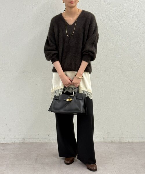 美品 LOUNGEDRESS ニット FURカシミヤVニット FURカシミヤVニット（ニット/セーター）｜LOUNGEDRESS（ラウンジドレス