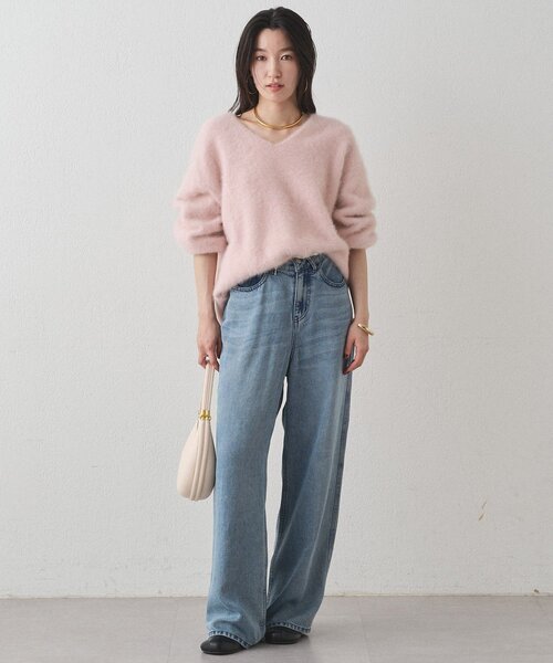 セール】FURカシミヤVニット（ニット/セーター）｜LOUNGEDRESS