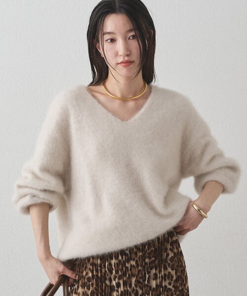 【新品未使用】LOUNGEDRESS FURカシミヤVニット FURカシミヤVニット（ニット/セーター）｜LOUNGEDRESS（ラウンジ