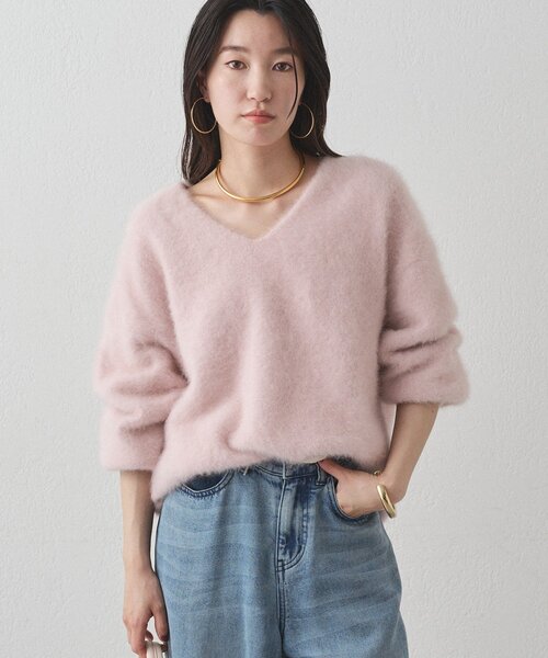 FURカシミヤVニット（ニット/セーター）｜LOUNGEDRESS（ラウンジドレス