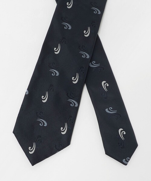 UNITED ARROWS（ユナイテッドアローズ）の「ウェーブ ジャガード ネクタイ（ネクタイ・メンズ・ダークブラウン/ネイビー・FREE）」の6枚目の写真