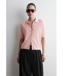 【新品未使用】COS メリノウール混ポロカーディガン セール】メリノウール混ポロカーディガン（カーディガン/ボレロ