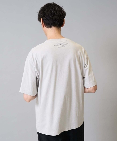 a.v.v(アーヴェヴェ)の「【接触冷感】フォトグラファーコラボワイドシルエットカットソー HIDEYUKI SUTO(Tシャツ/カットソー・メンズ・ライトグレー/ブラック・50/48/46)」の20枚目の写真