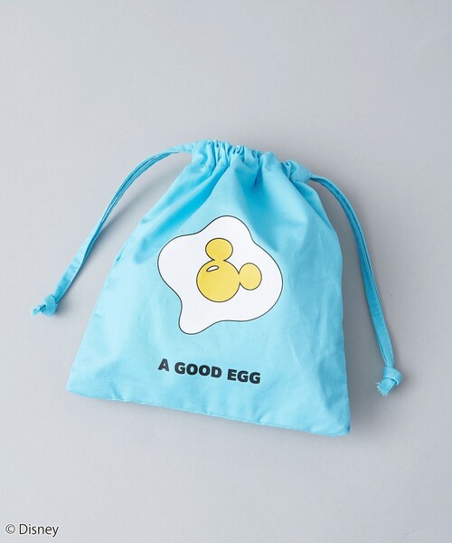 coen（コーエン）の「【MICKEY(ミッキー) / 別注】プリント巾着ポーチ（ポーチ・レディース・その他1/ライトブルー/ライトピンク・FREE）」の2枚目の写真