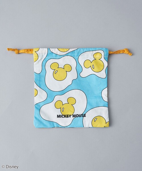 coen（コーエン）の「【MICKEY(ミッキー) / 別注】プリント巾着ポーチ（ポーチ・レディース・その他1/ライトブルー/ライトピンク・FREE）」の6枚目の写真