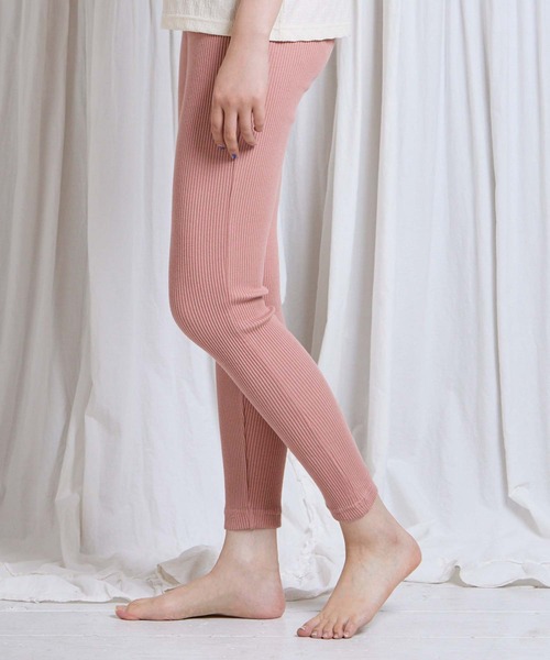 JILL STUART（ジルスチュアート）の「≪WEB限定≫JILLSTUART レディース リブレギンス ルームウェア 93140003（ルームウェア/パジャマ・レディース・ローズ/グレー・M/L）」の3枚目の写真