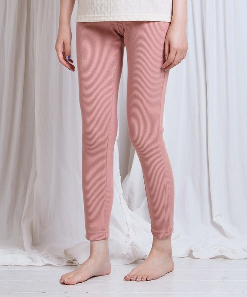 JILL STUART（ジルスチュアート）の「≪WEB限定≫JILLSTUART レディース リブレギンス ルームウェア 93140003（ルームウェア/パジャマ・レディース・ローズ/グレー・M/L）」の4枚目の写真